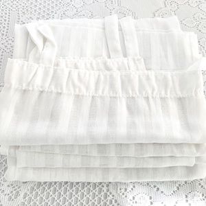 White Tab Top Curtains